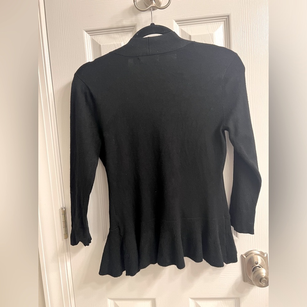 7th Avenue design studio by New York and Company black - peplum top - size XS